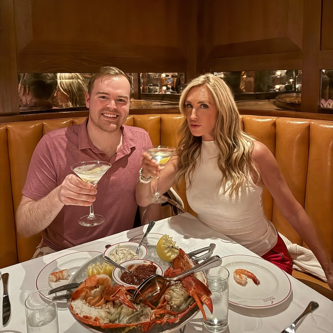 Sonja Morgan eating at a restaurant in May 2025