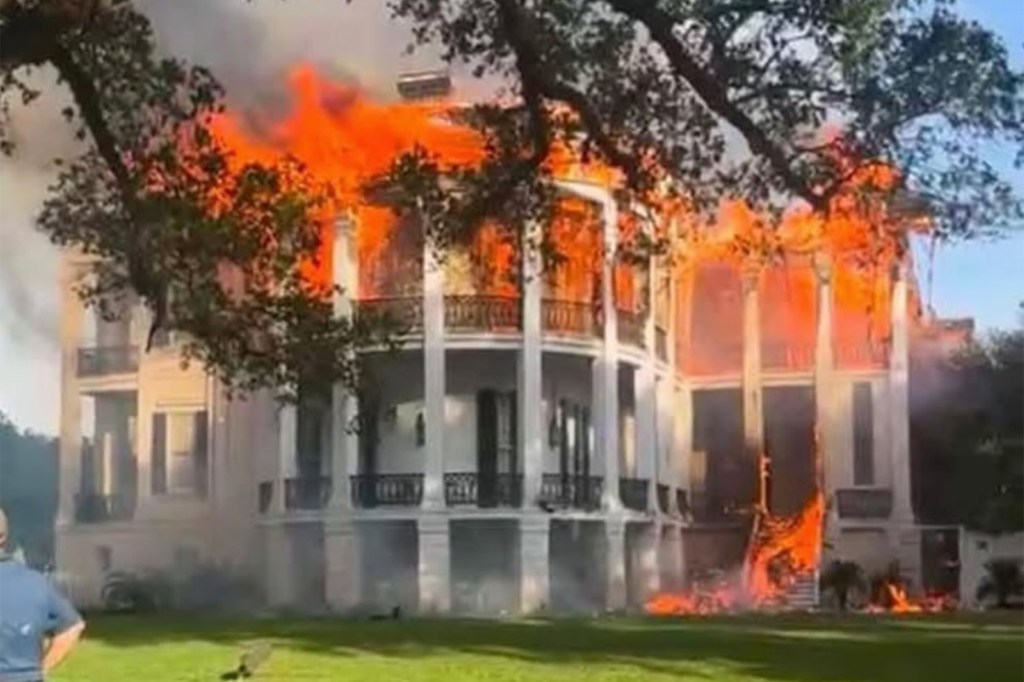 The overwhelming blaze broke out just after 2 p.m. Thursday.