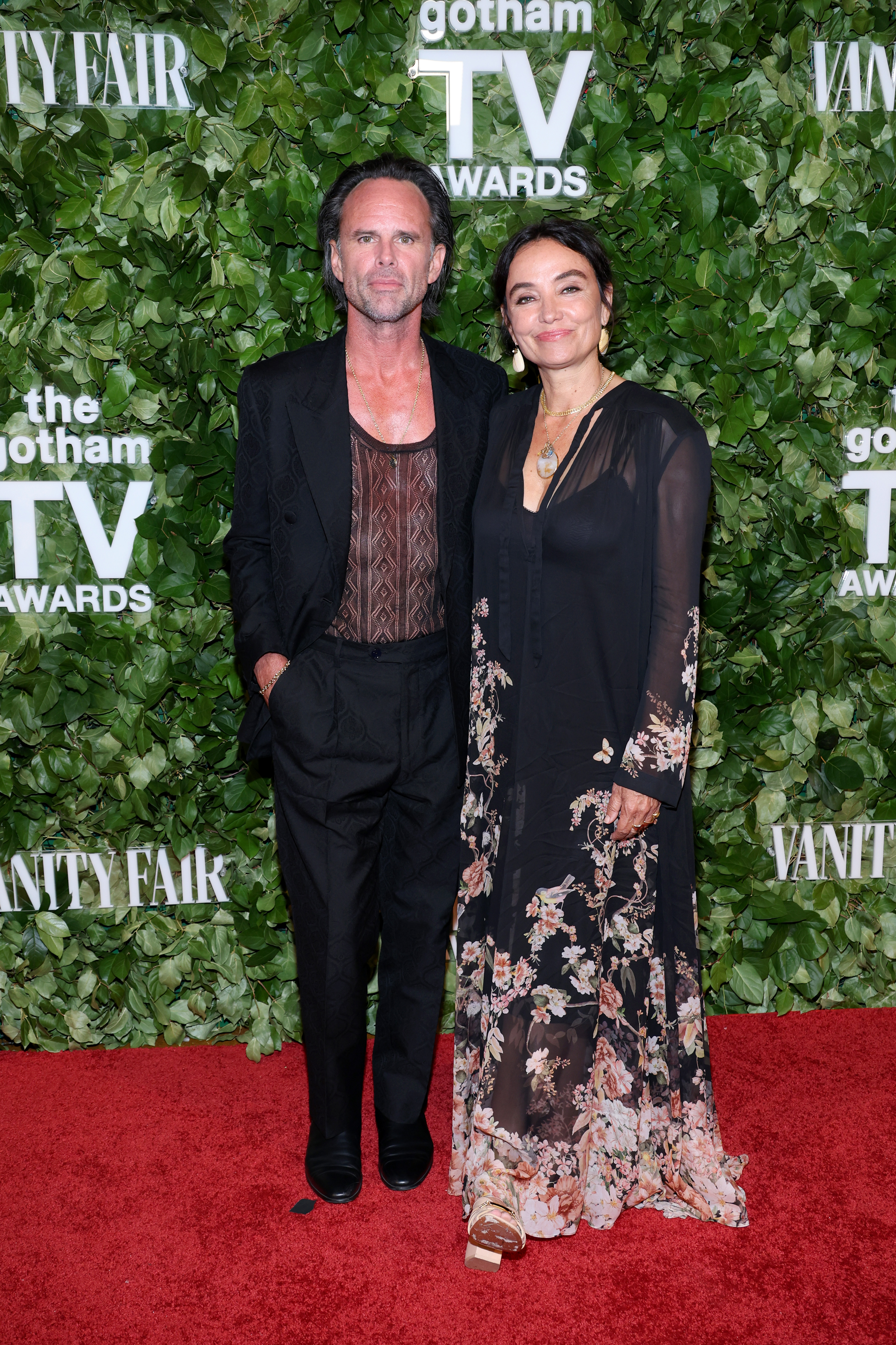 Walton Goggins and Nadia Conners in New York in June 2024