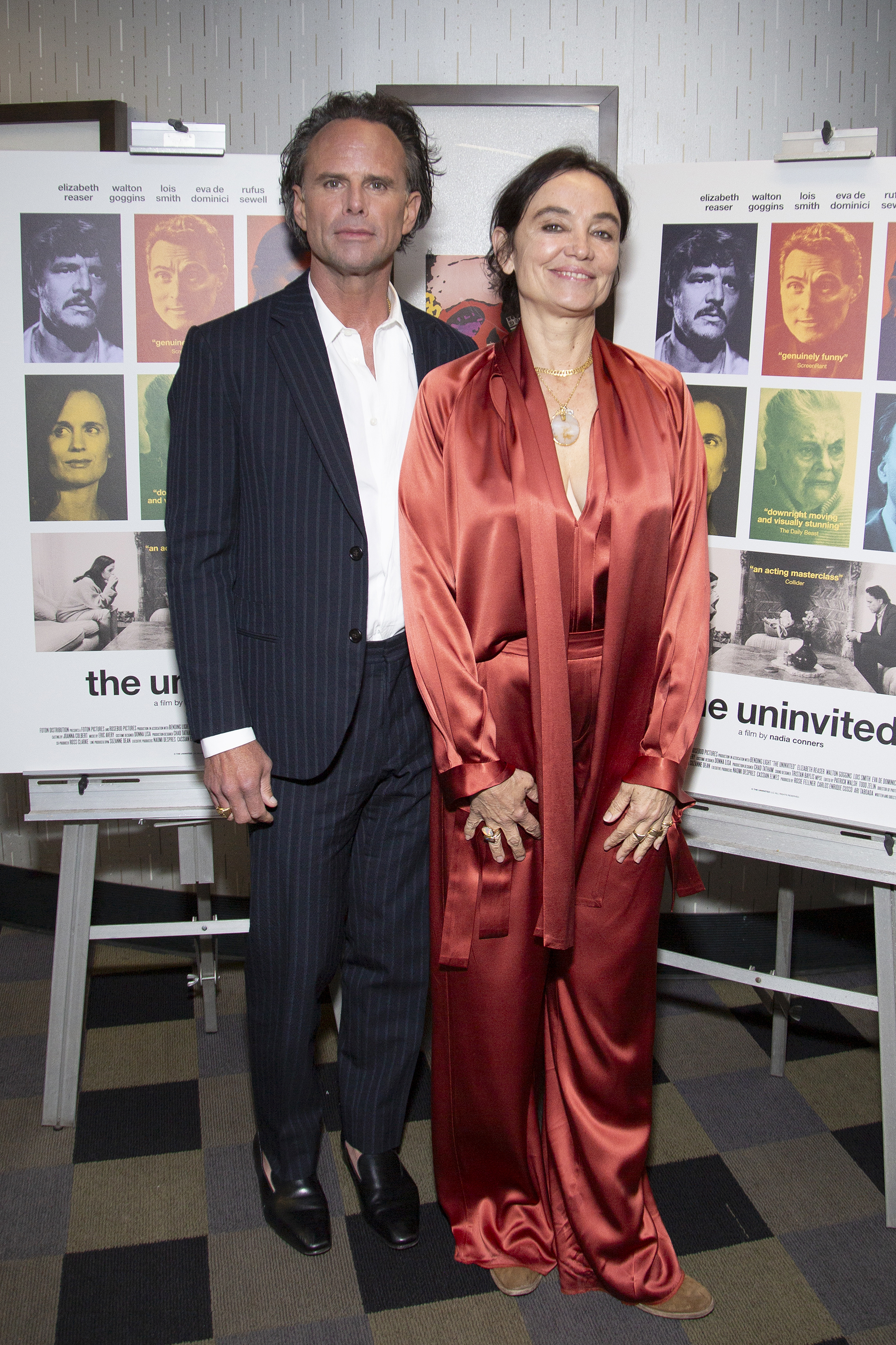 Walton Goggins and Nadia Conners in New York in April 2025