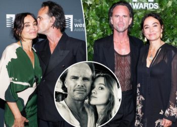 ‘White Lotus’ star Walton Goggins’ wife breaks silence on Aimee Lou Wood romance rumors