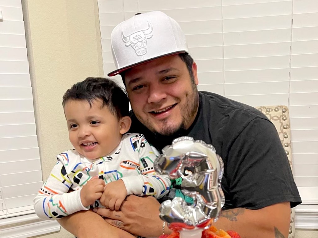 Kilmar Abrego Garcia and his son in a photo provided by CASA, an immigrant advocacy organization.
