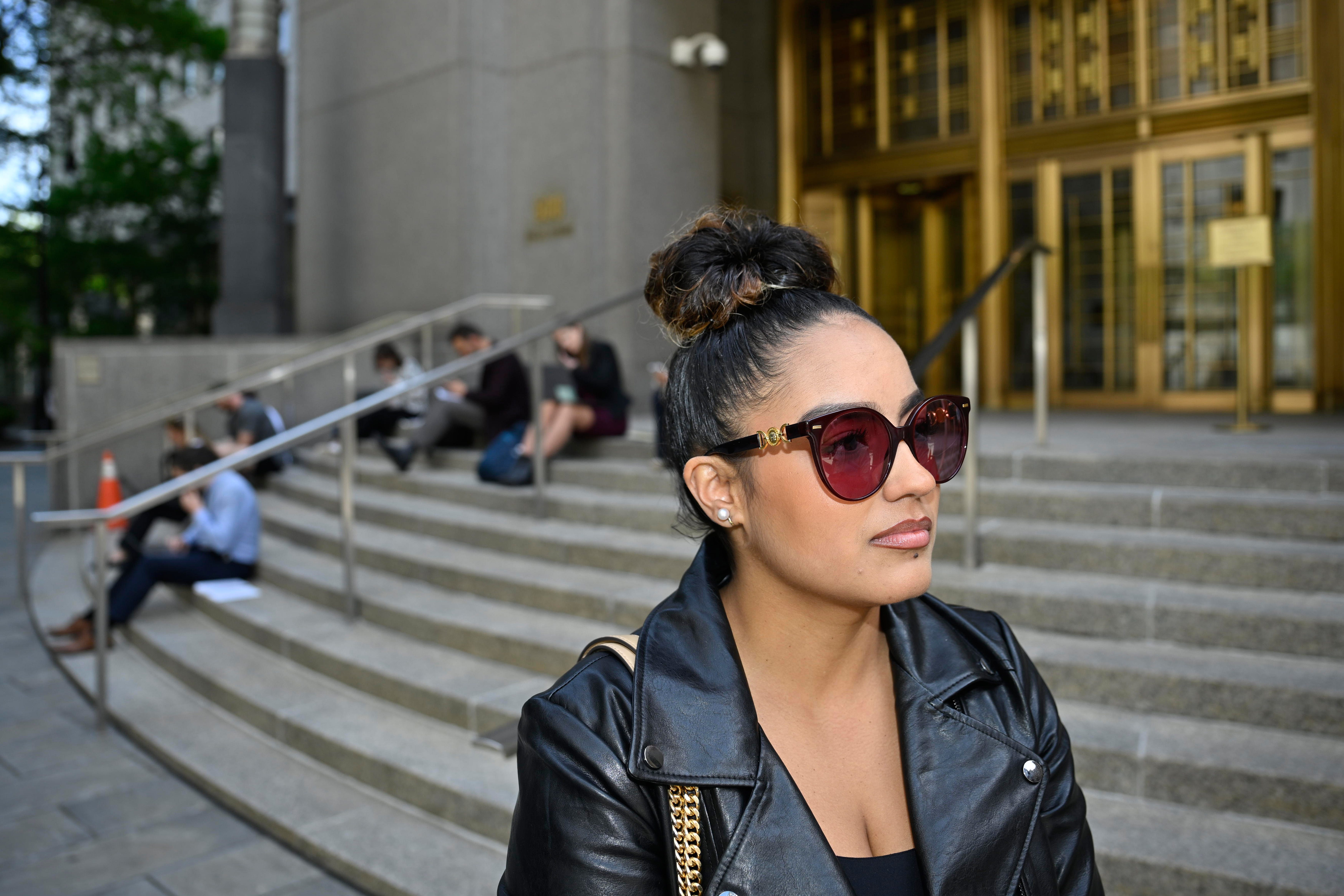 Vicky Perez, who had come to New York City from Connecticut to watch the trial's opening day, was almost persuaded.
