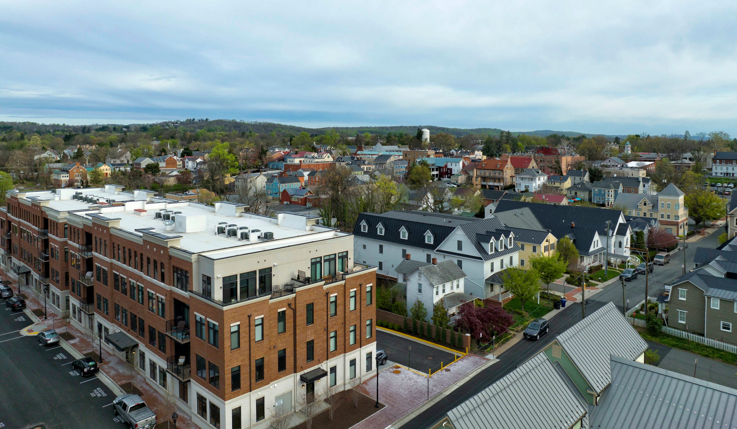 Townhomes in Leesburg, Virginia.