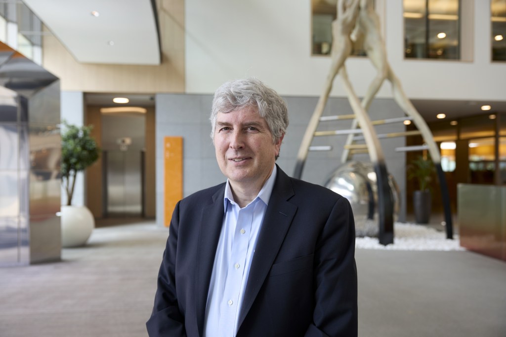 Phil Dormitzer, global head of vaccines research and development at GSK Plc, at the pharmaceutical company's research and development center in Wavre, Belgium, on Thursday, May 11, 2023. The Belgian site is where the British drugmaker is making a new vaccine for RSV  a respiratory virus first discovered in children in 1956 and whose prevention has eluded scientists for more than 60 years until now. Photographer: Ksenia Kuleshova/Bloomberg via Getty Images