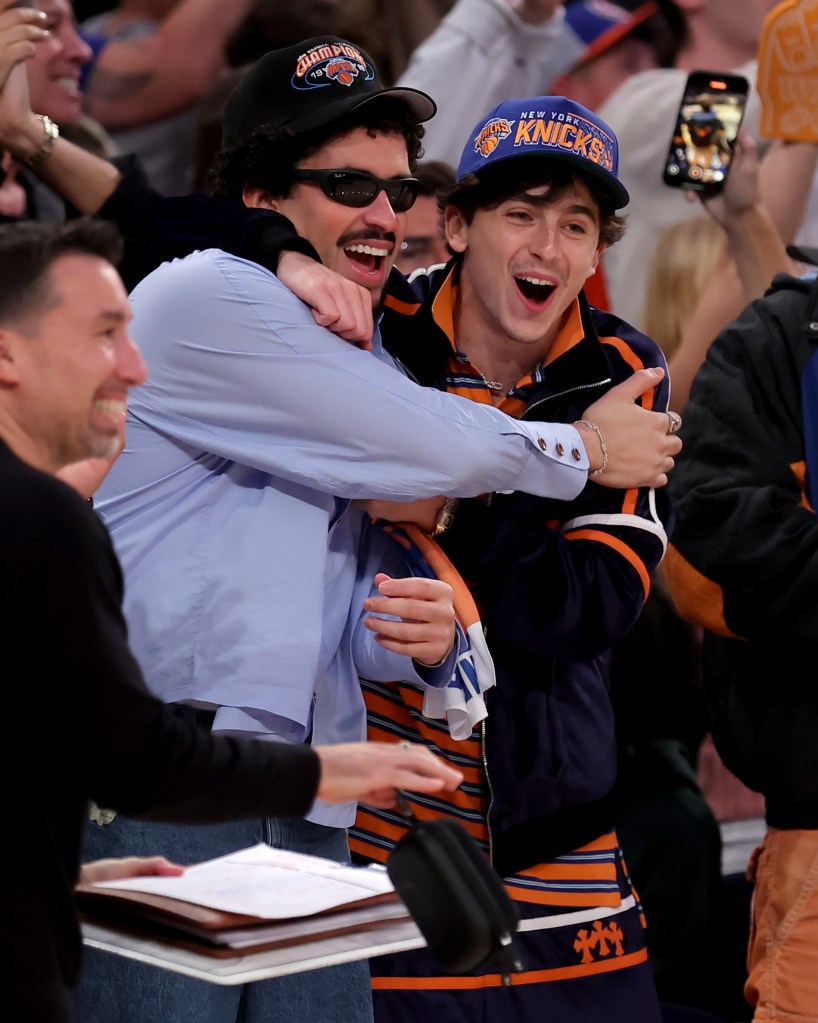 Timothée Chalamet and Bad Bunny