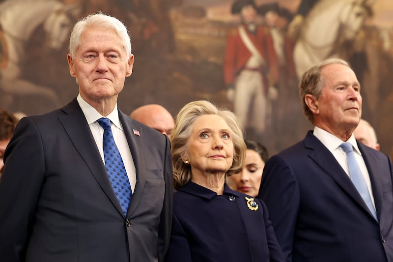 Bill and Hillary Clinton.