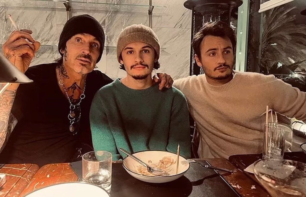 Tommy Lee, Brandon Thomas Lee and Dylan Jagger Lee. 