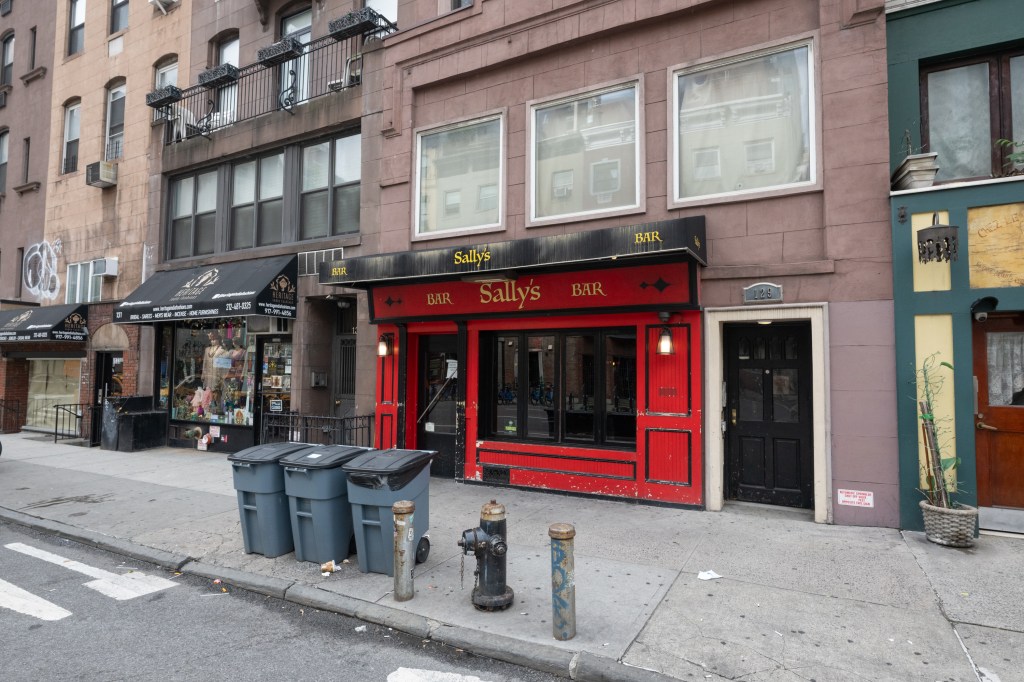 The facade of Sally's Bar.