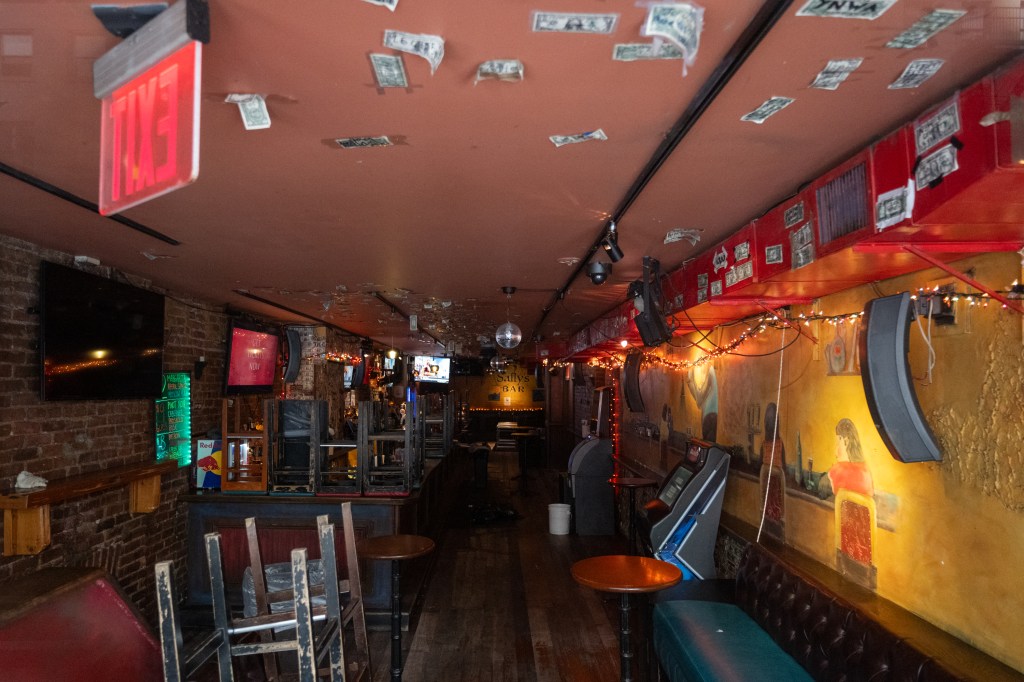 The inside of Sally's.