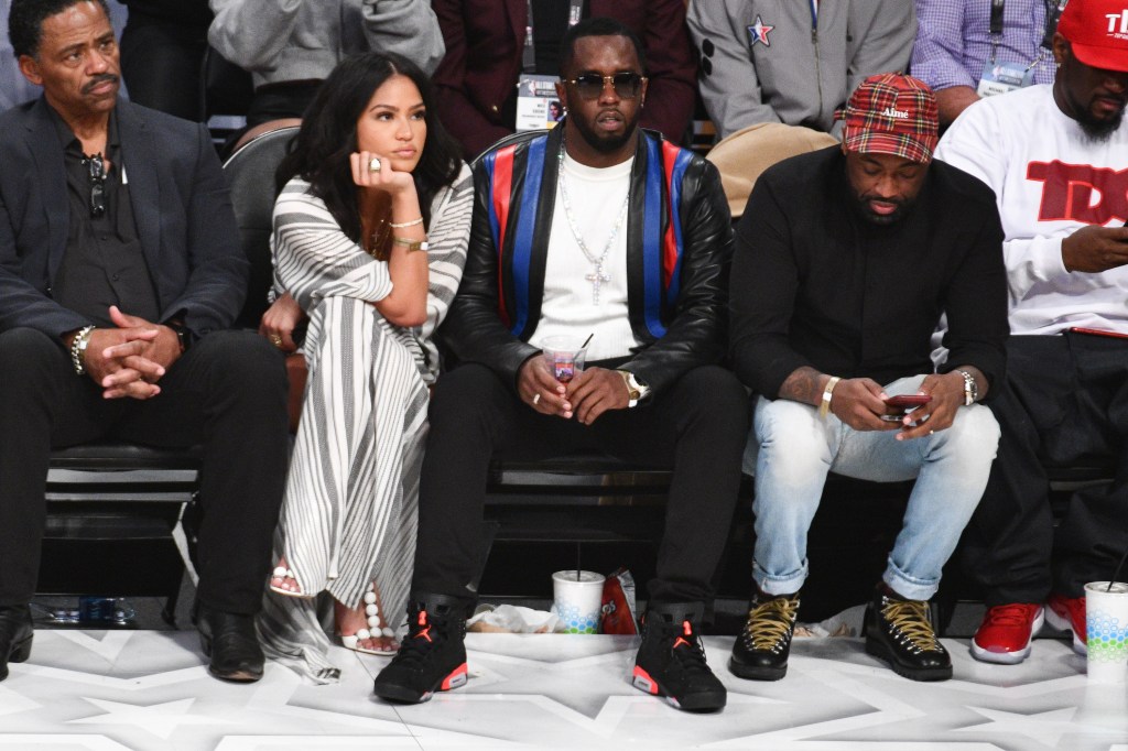 Cassie and Diddy at the 67th NBA All-Star Game in 2018.