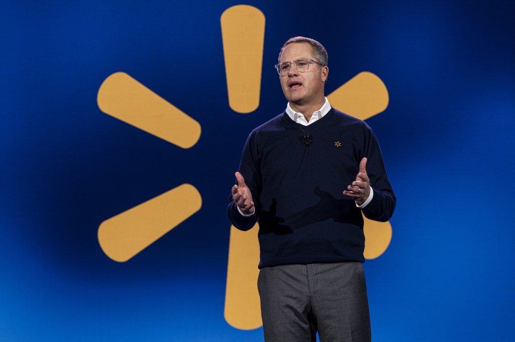 Doug McMillon, chief executive officer of Walmart Inc., during the 2024 CES event in Las Vegas, Nevada, US, on Tuesday, Jan. 9, 2024.
