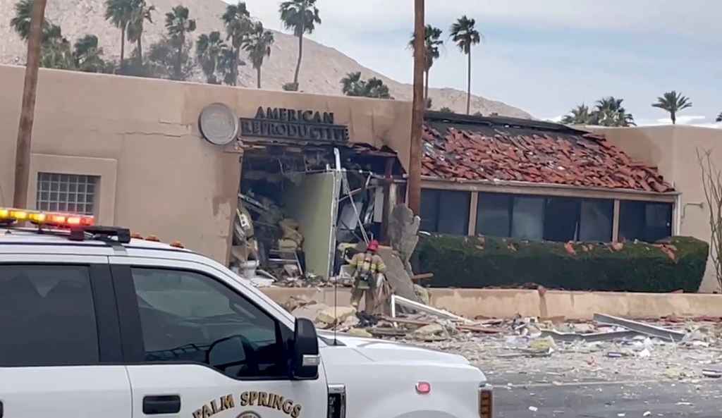Firefighters responded American Reproductive Centers after large explosion rocked Palm Springs, California.