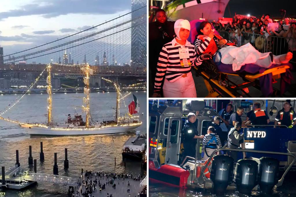 Terrified witnesses describe ‘scary’ moment Mexican navy tall ship crashed into Brooklyn Bridge, injuring 19: ‘A lot of people were crying’