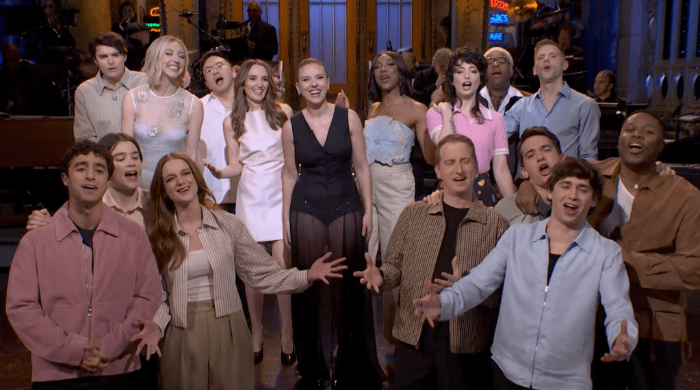Scarlett Johansson Ushers In ‘SNL’ Season 50 Finale With Musical Tribute Set To Billy Joel’s ‘Piano Man’ — And Joke That Sarah Sherman Is Leaving