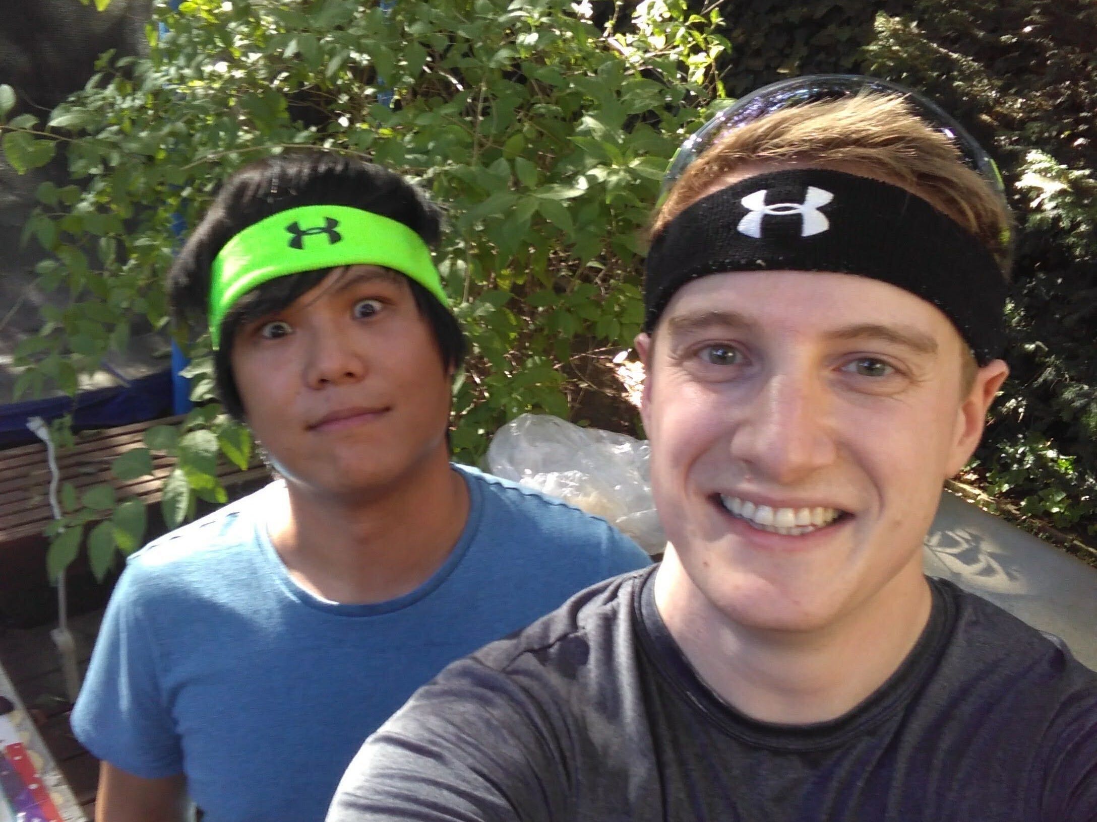 Albert Pai (left) and Eric Simons (right) a week before they launched StackBlitz.