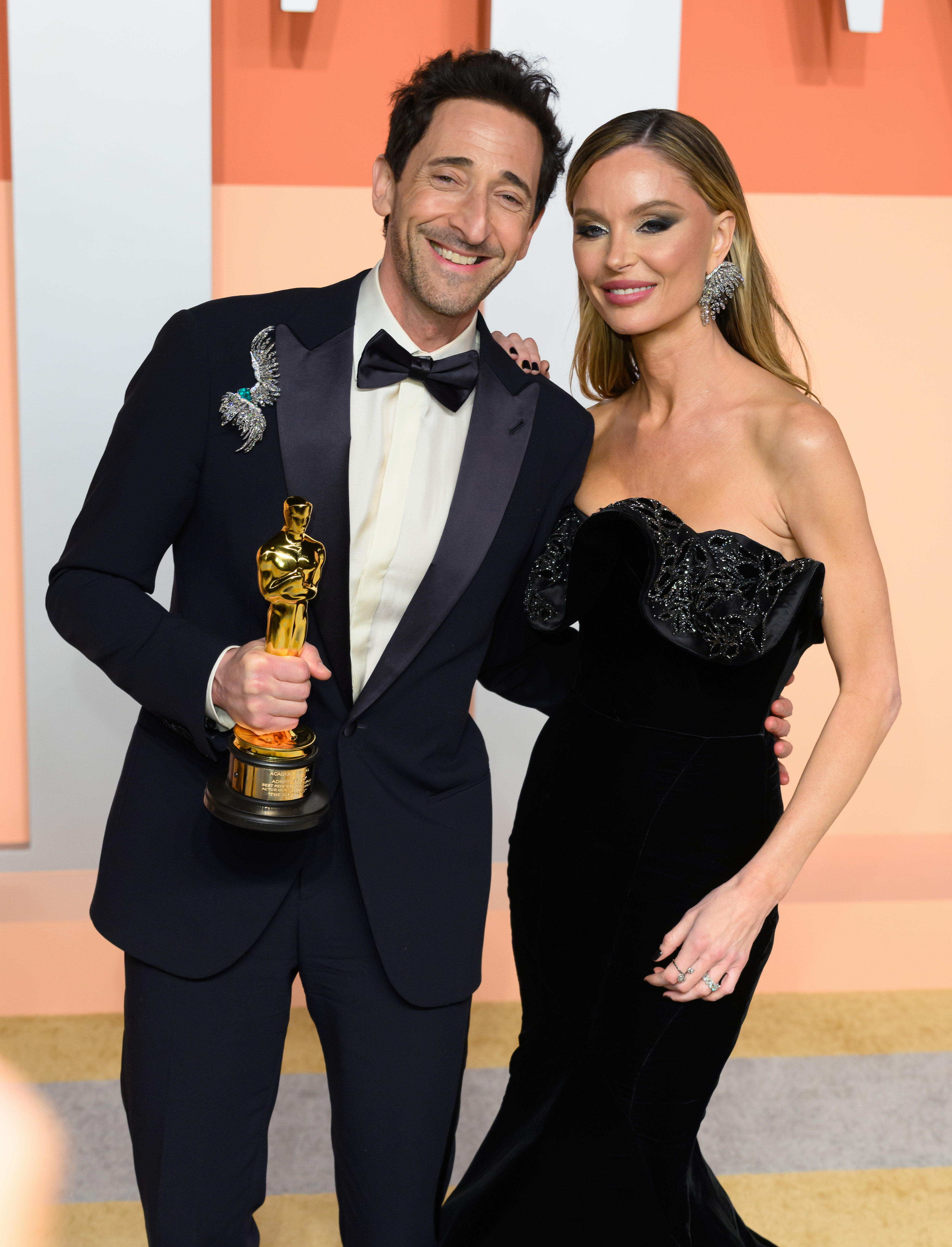 Adrien Brody and Georgina Chapman.