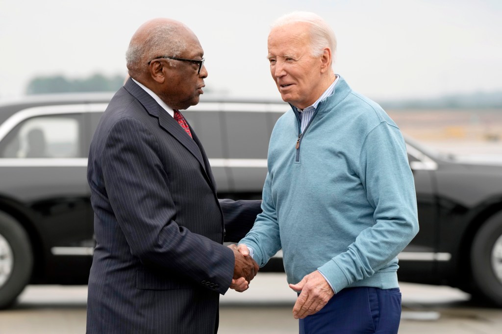 Rep. Jim Clyburn, former President Joe Biden