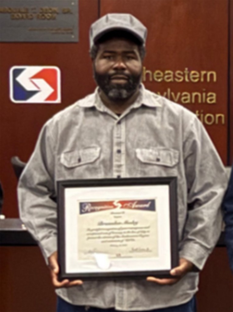 Mosley was honored for this actions earlier this year. 