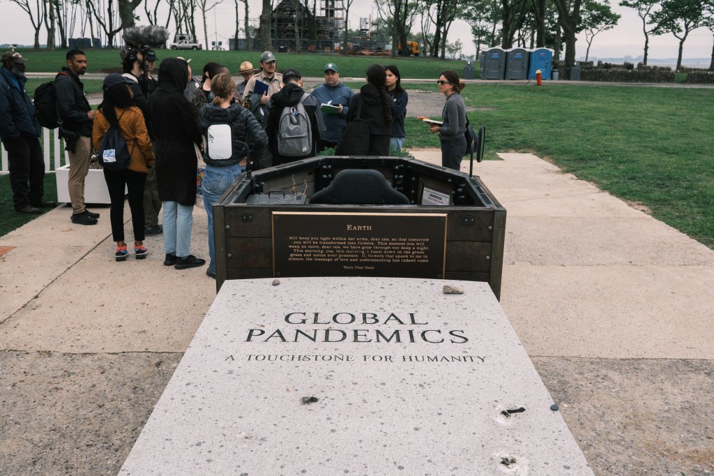 Hart Island in Bronx, NY, a mass gravesite that serves as a public memorial for unidentified individuals and those who couldn't afford another burial.