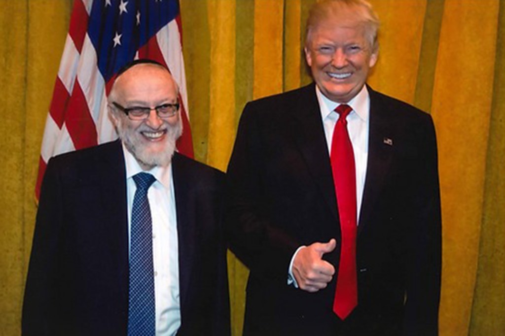 Donald Trump and Nachman Caller