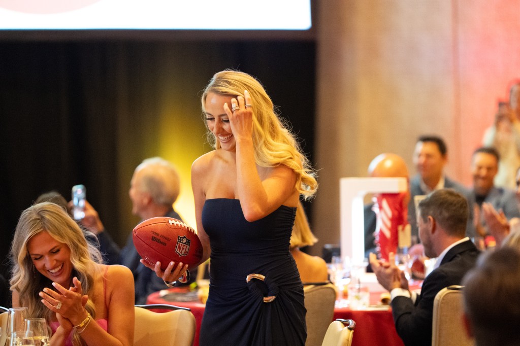 Brittany Mahomes at the 15 and Mahomies Foundation 2025 Gala in Las Vegas
