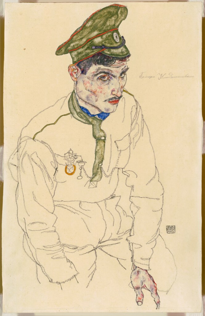 A drawing by egon schiele