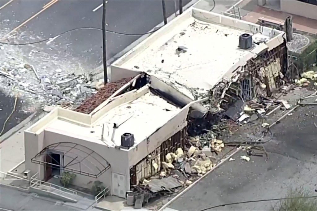 The blast at American Reproductive Centers (pictured) shattered windows three blocks away and was felt in the next town.