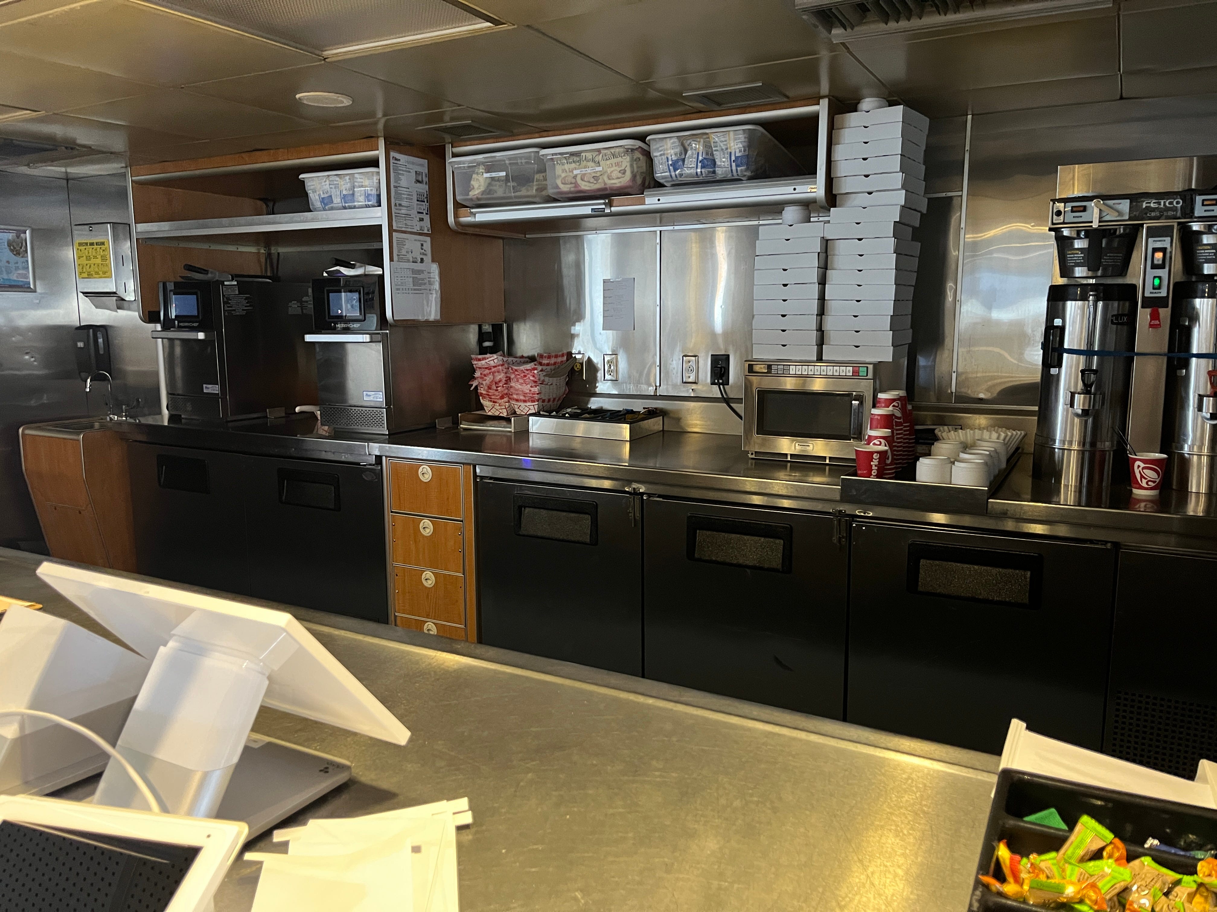 Concessions on the Lake Express ferry.