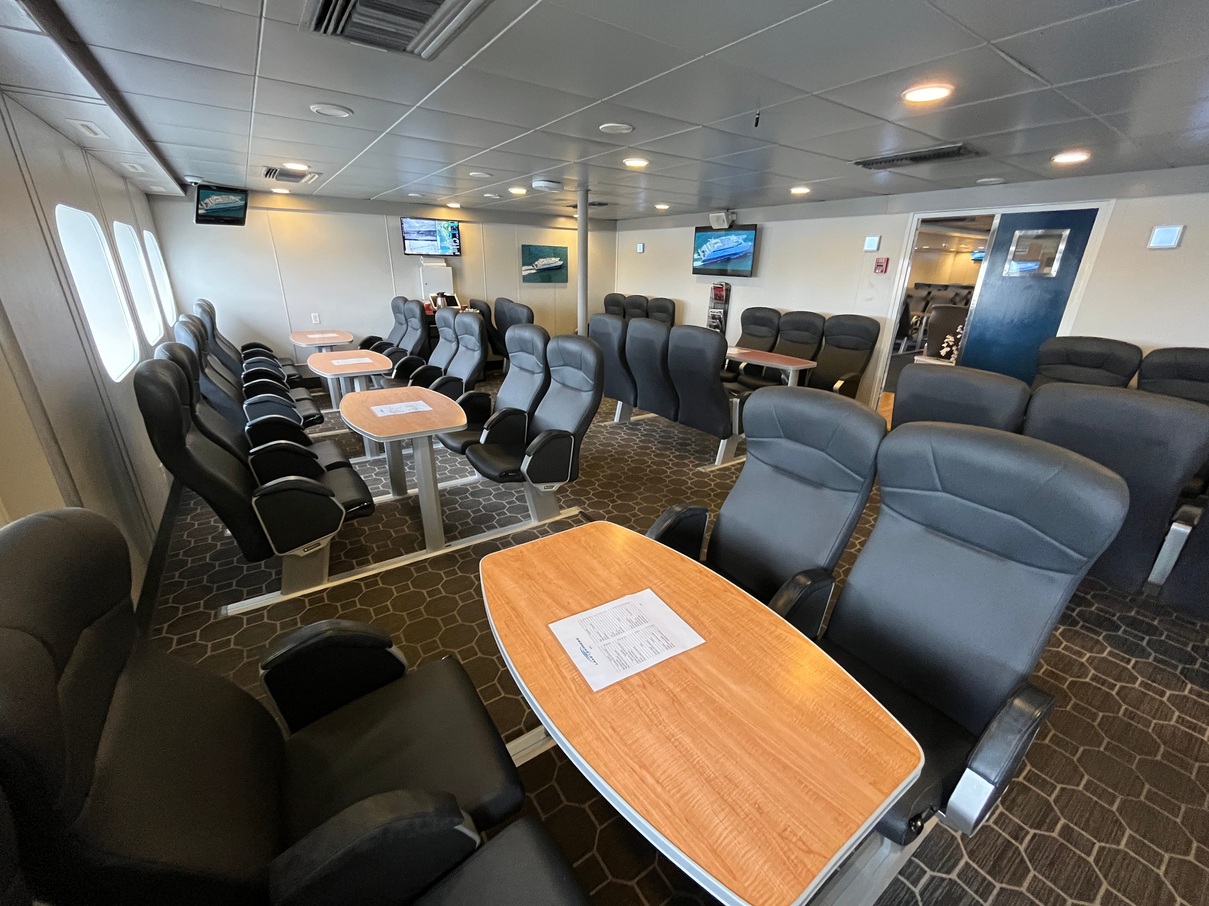 The premier cabin on the Lake Express ferry.