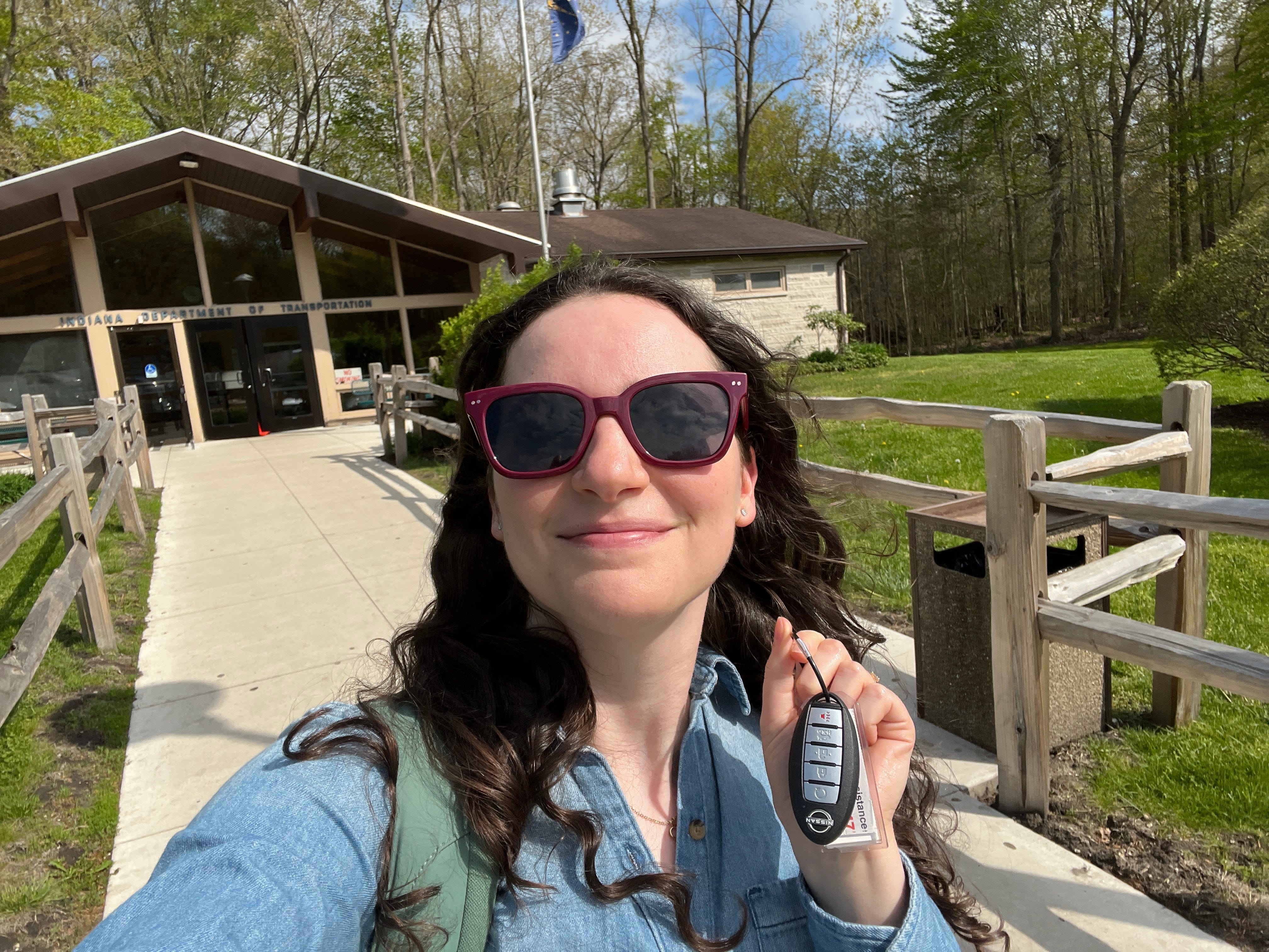 A rest stop in Indiana.