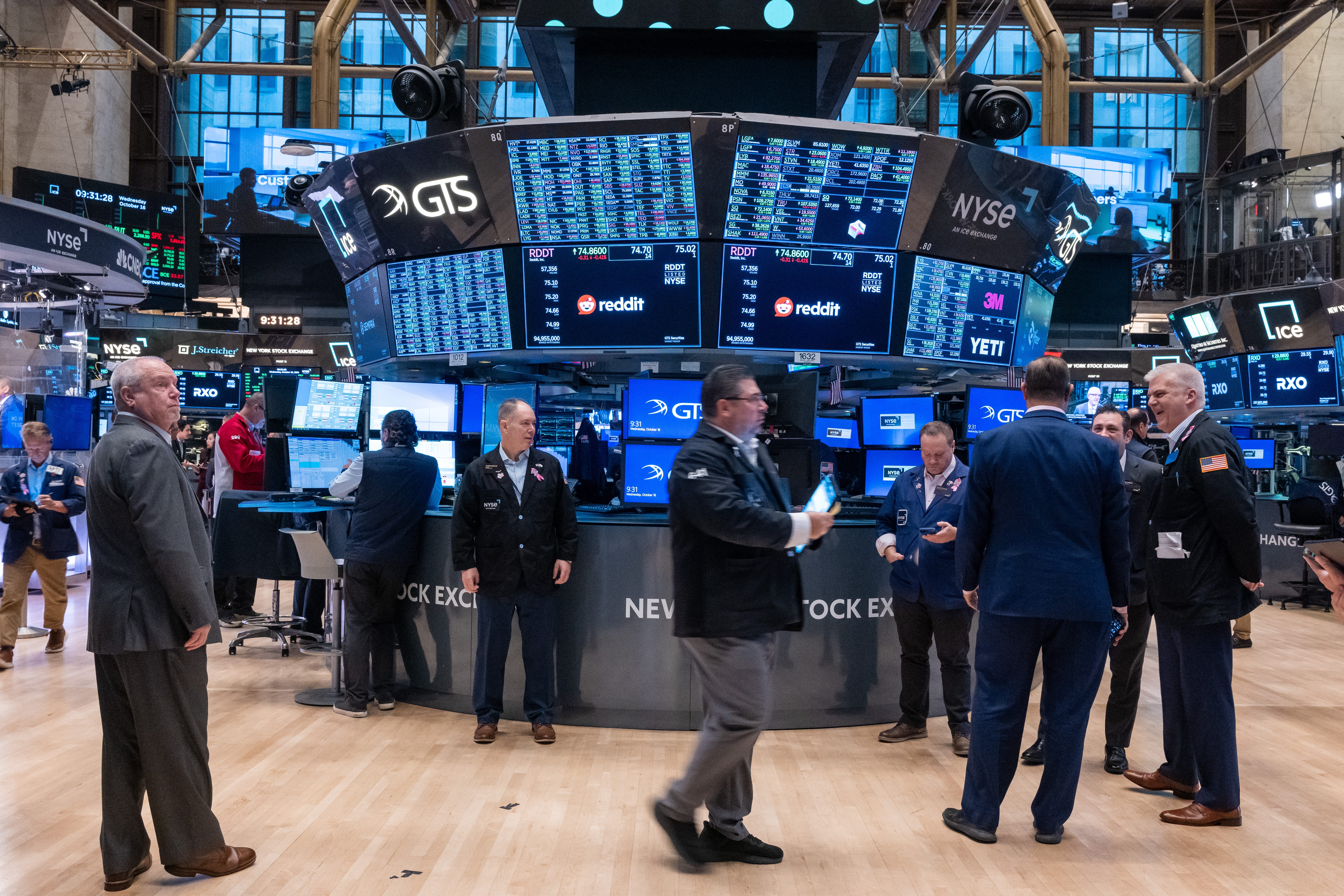 The New York Stock Exchange in October 2024.