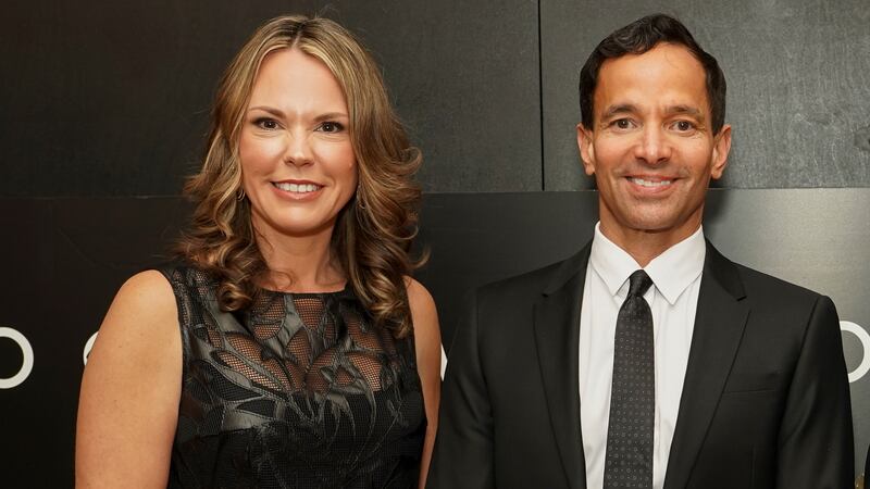 CBS News and Stations CEO Wendy McMahon and CBS CEO George Cheeks.