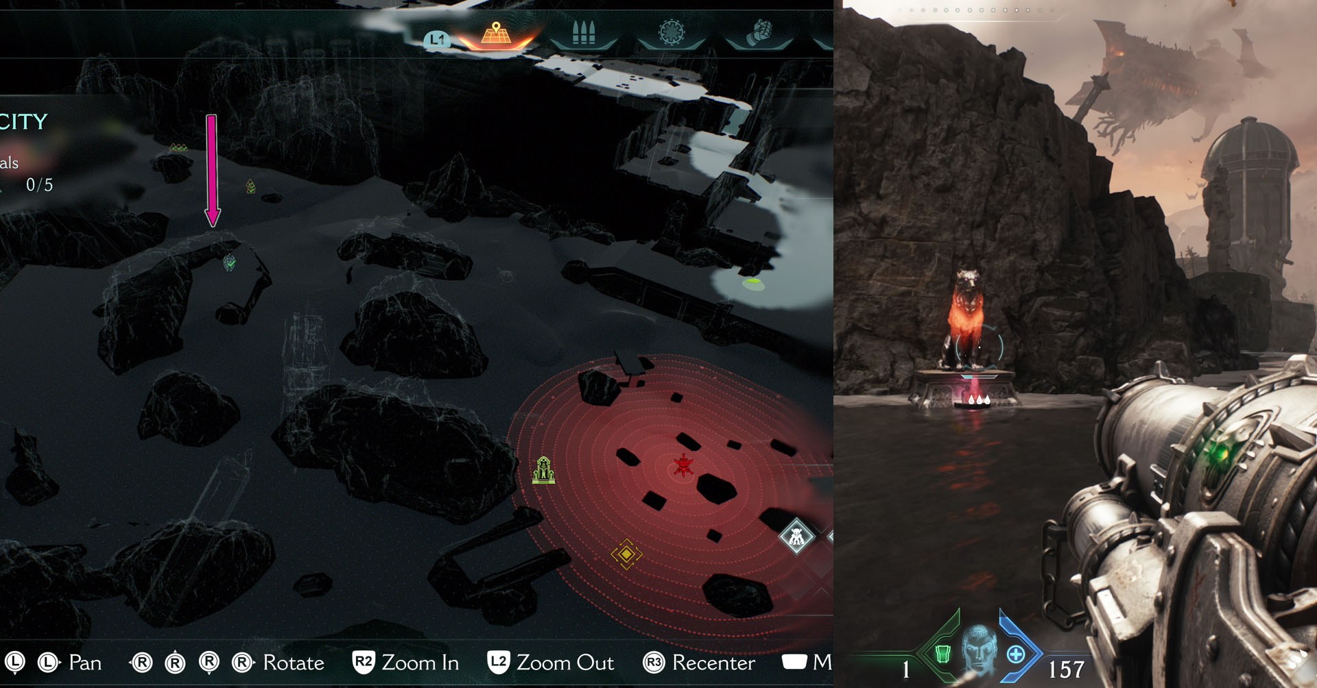 The first Wolf Statue you can find in Chapter 6 is really close to where the ruby is located. Just need to kill all enemies in the area to unlock it.