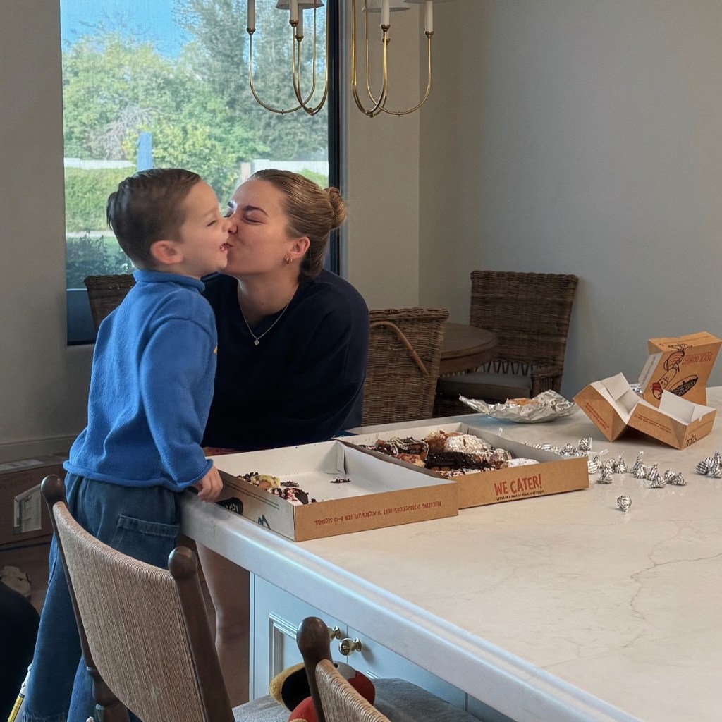 Emilie Kiser, TikTok influencer, with her toddler son Trigg who tragically died after being found unresponsive in family's swimming pool in Arizona