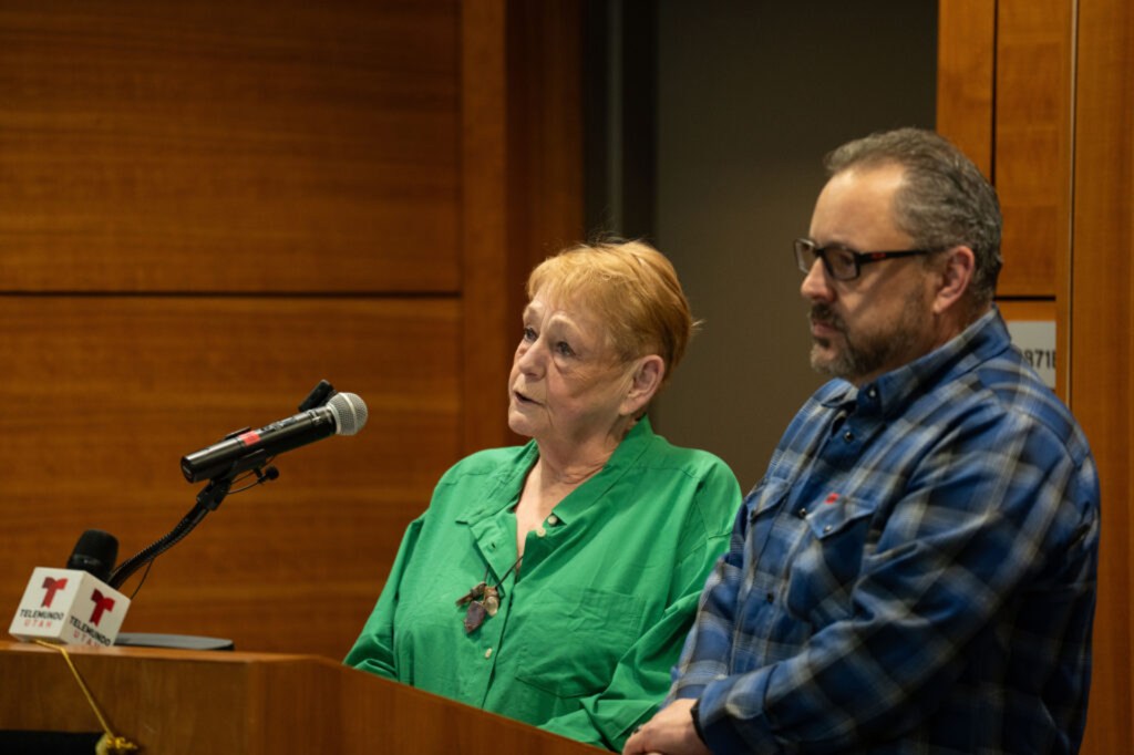 Leah Gallegos, mother of murder victim Christine Gallegos, said at a press conference that she thinks about her daughter every day. 