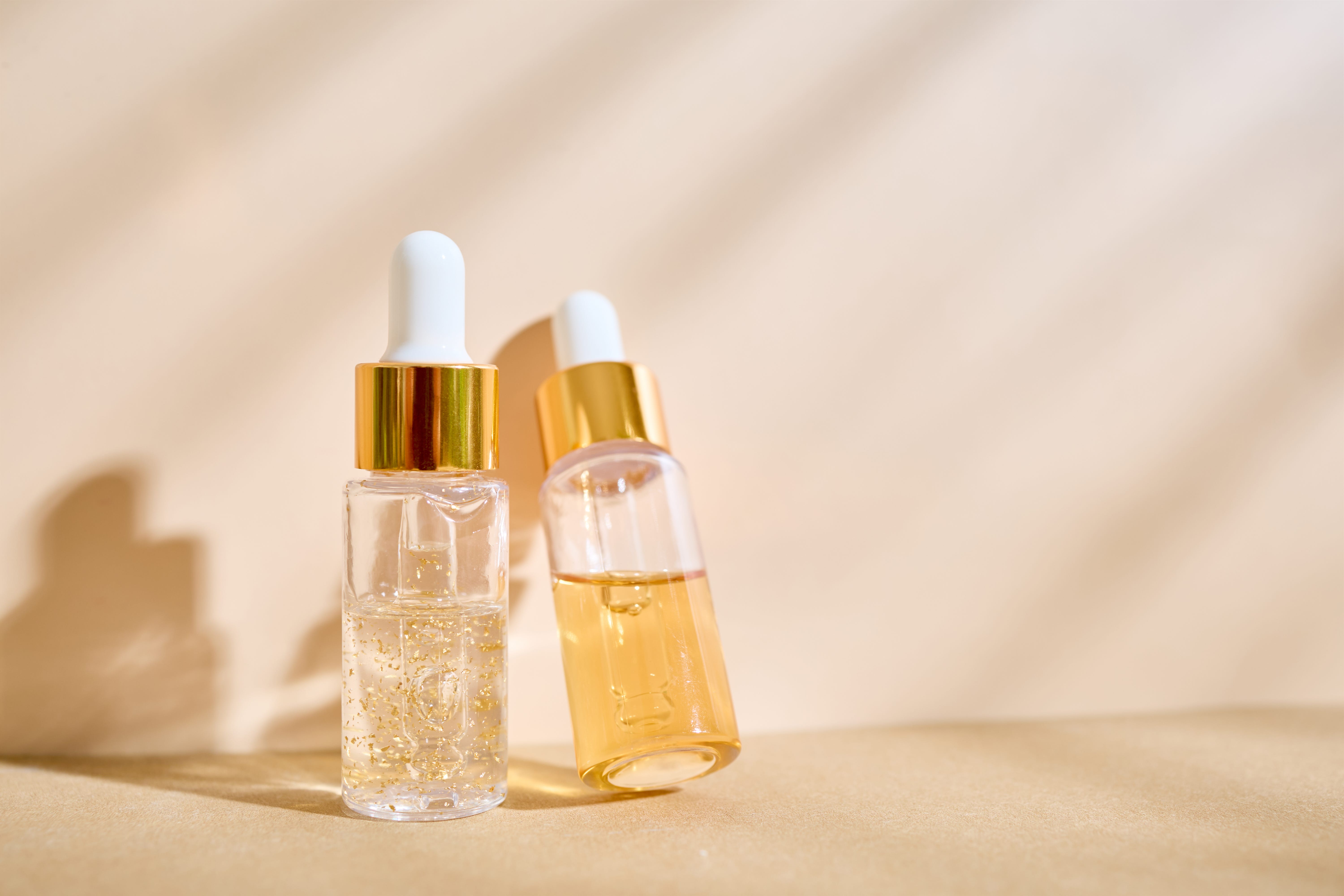 Two serum bottles
