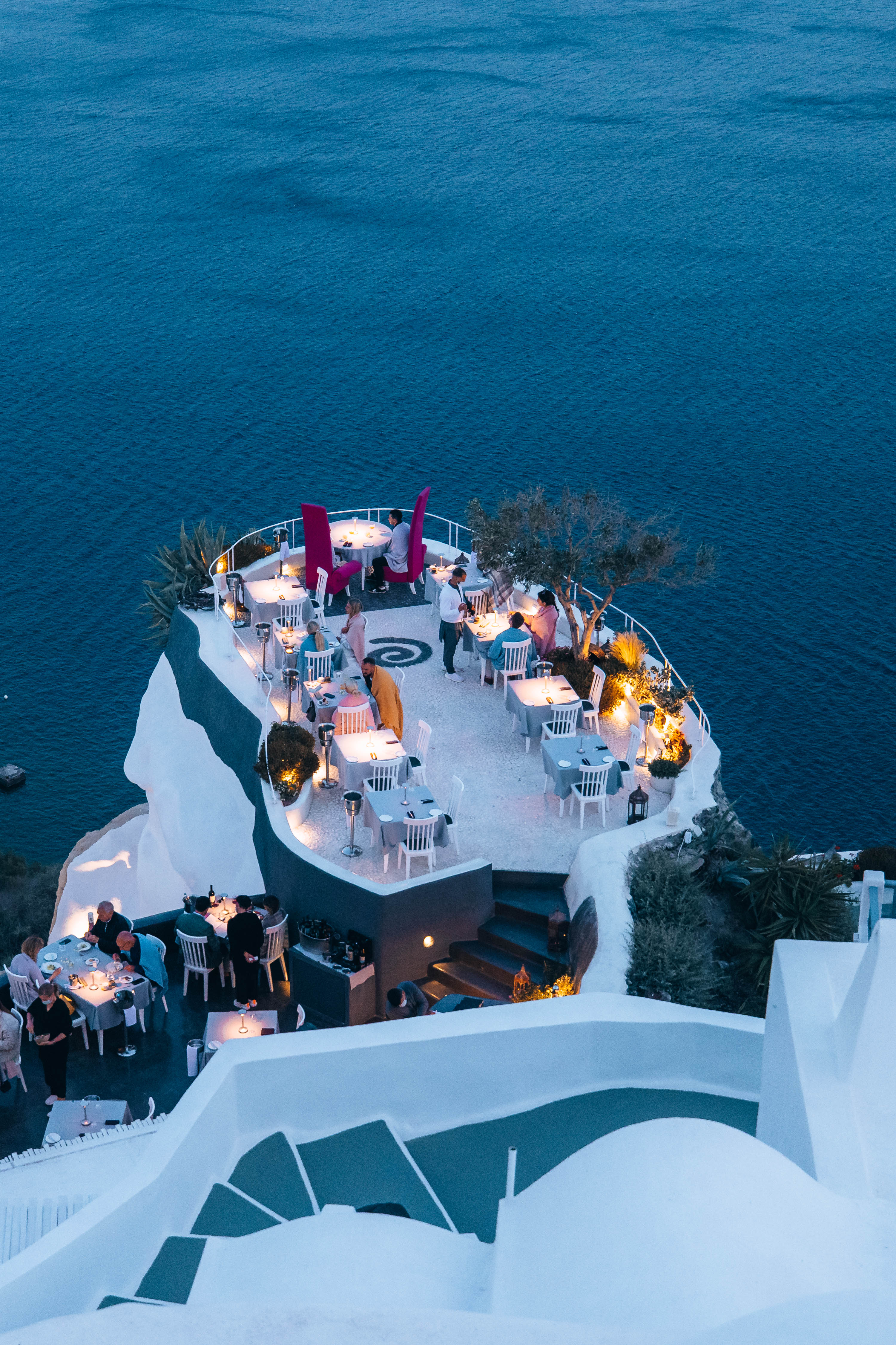 The world-famous Lycabettus restaurant at the Androni Luxury Suites hotel.
