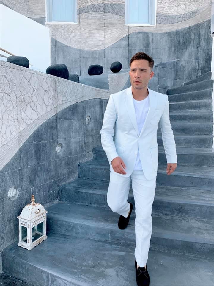 Ed Westwick at the Andronis Luxury Suites.