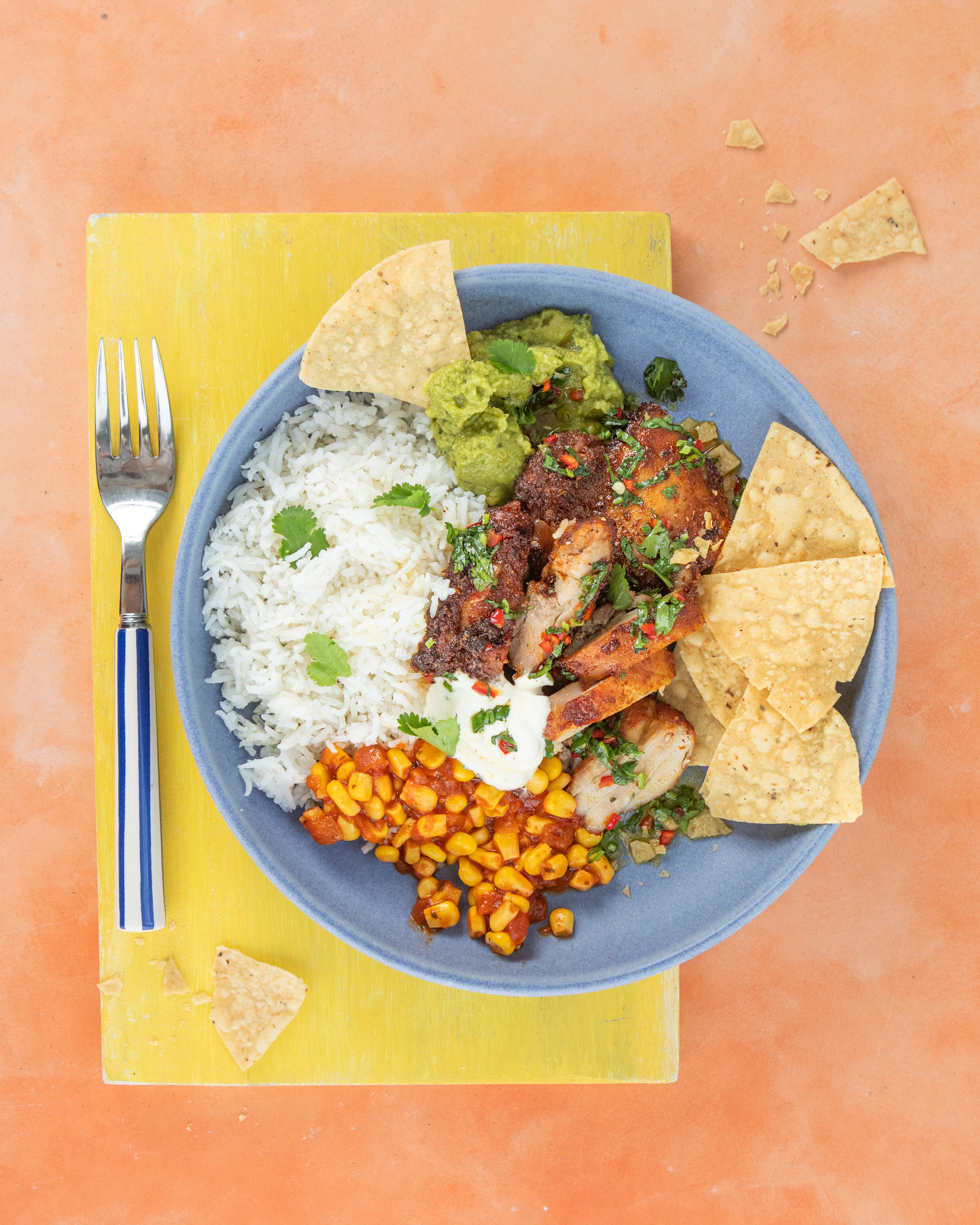 Lime and honey burrito bowls