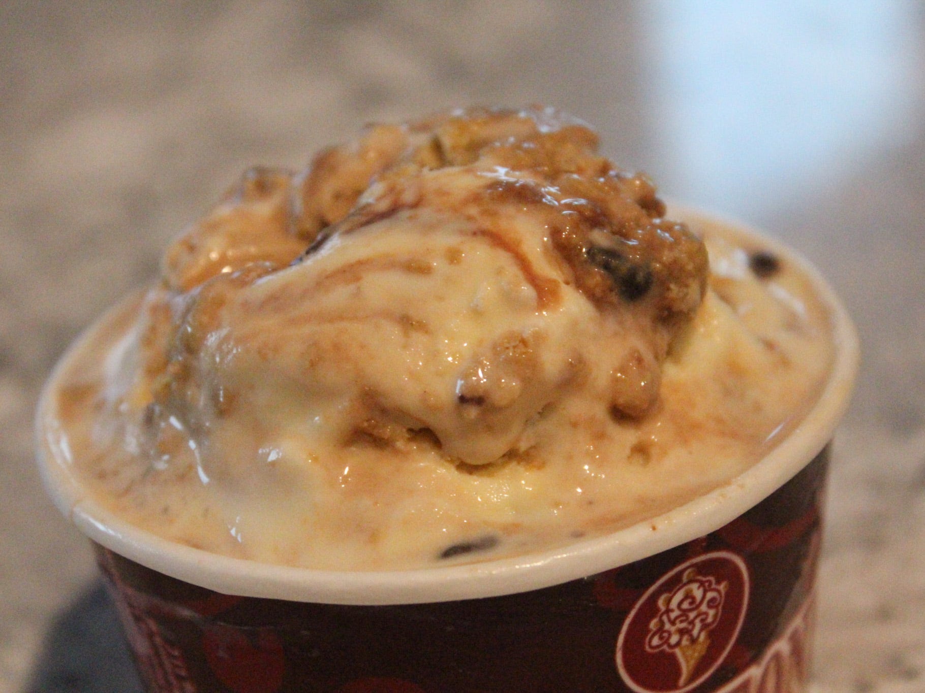 A close-up of the author's Cookie Doughn't You Want Some signature creation.