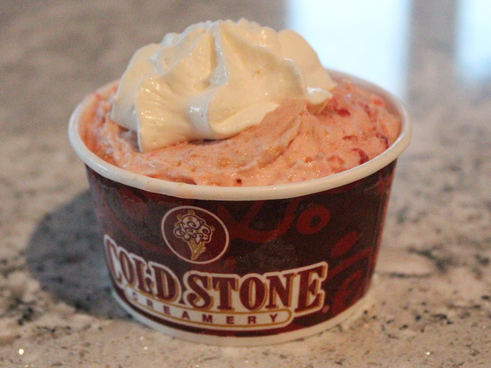 A close-up of the author's Our Strawberry Blonde signature creation.