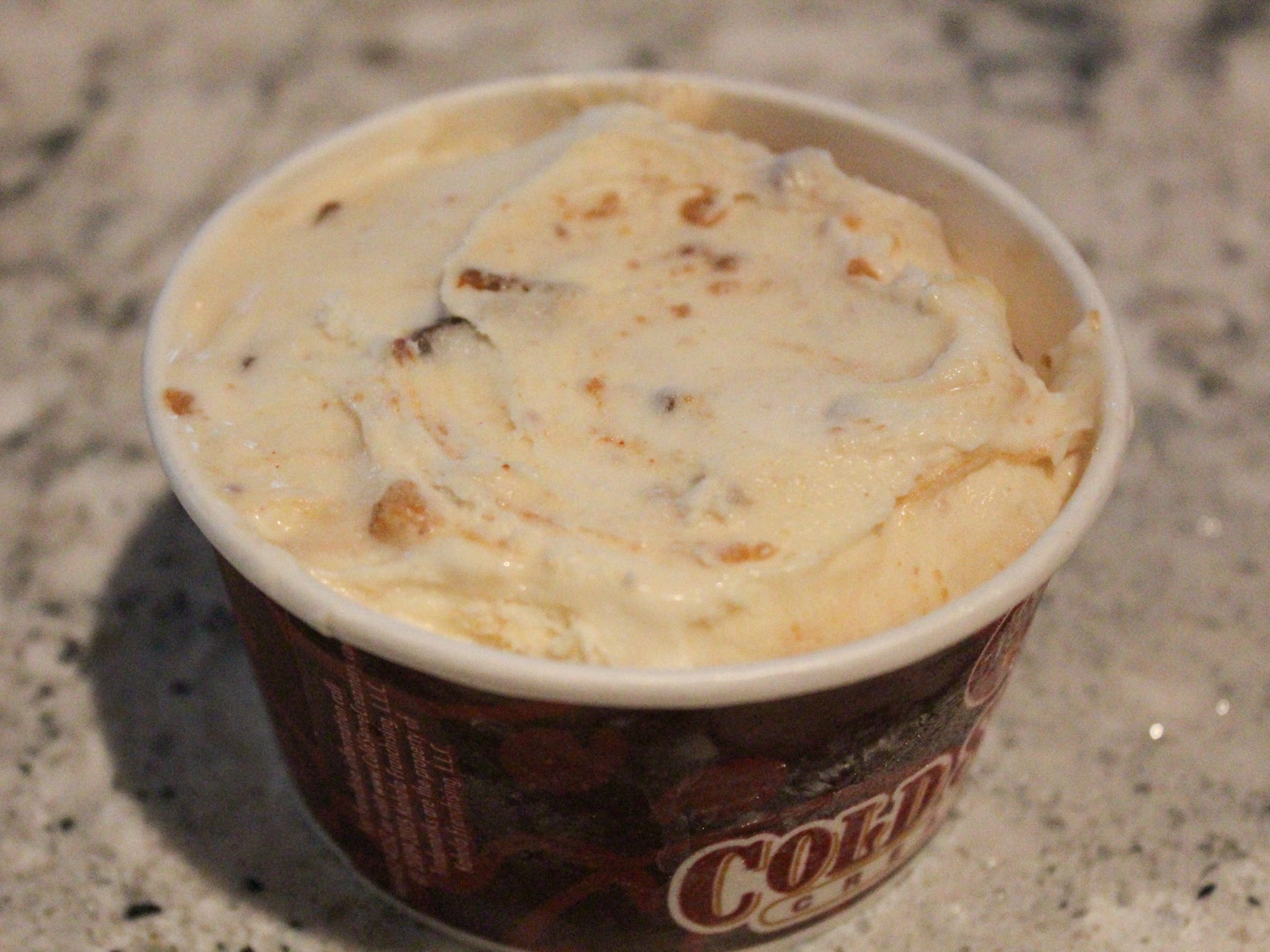 A close-up of the author's Reese's Peanut Butter Awesome Sauce signature creation.