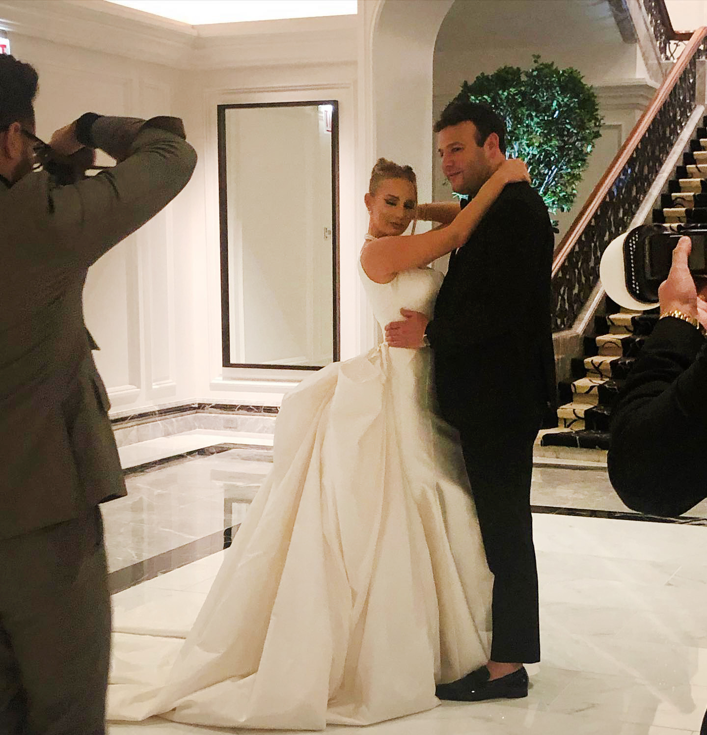 Sydney Cox and Josh Bartelstein during their wedding