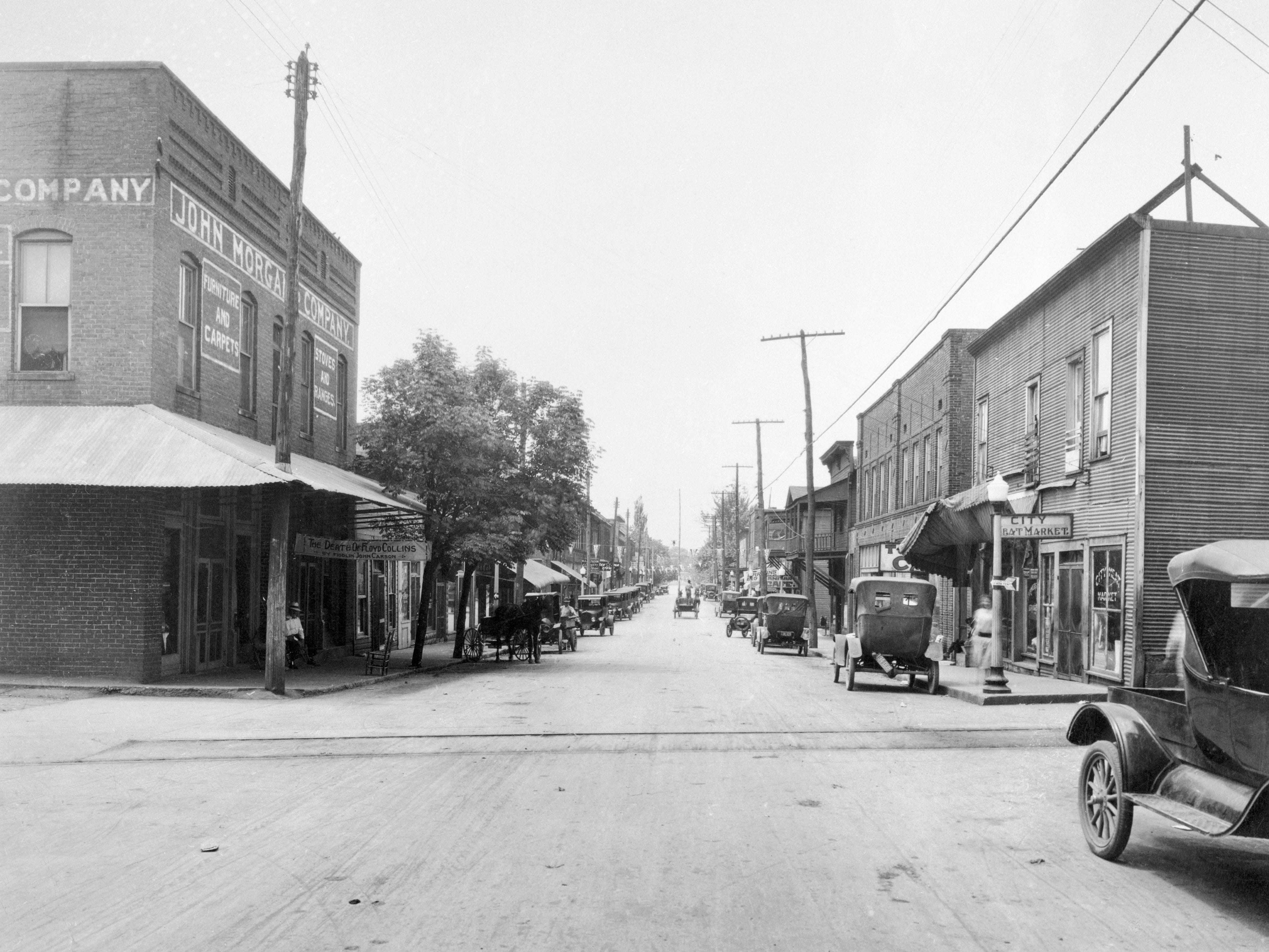 Main Street in Dayton, Tennessee, 1925.