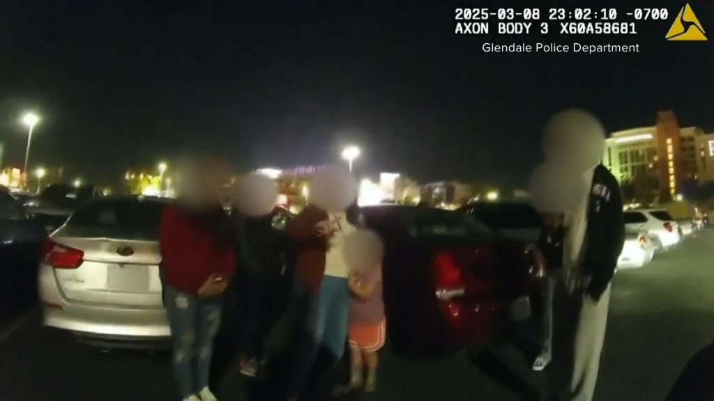 A good Samaritan tracked down and stayed with one of the children who was seen running around the parking lot until police arrived.