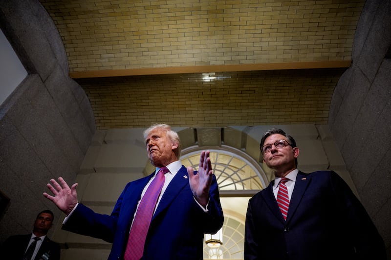 President Donald Trump aims to unite GOP members to vote yes on the "big beautiful bill" and has assured them that he intends to save Medicaid rather than severely axing it.