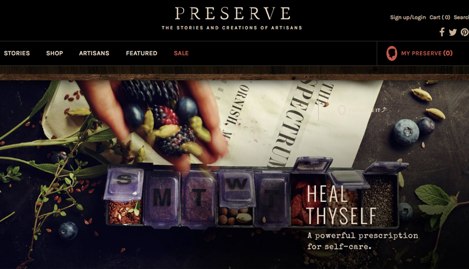 Blake Lively's Preserve website.