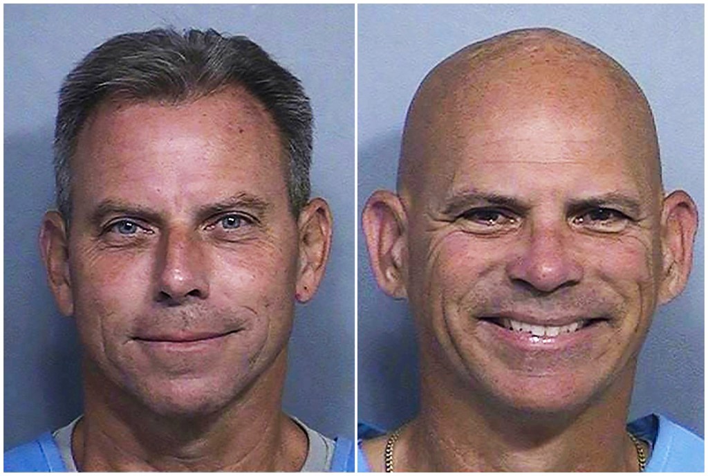 Booking photos of Erik Menendez and Lyle Menendez provided by the California Department of Corrections