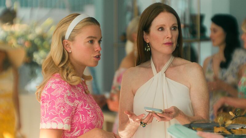 Milly Alcock and Julianne Moore in Sirens.
